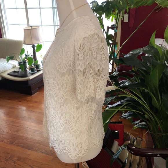 White Lace Blouse - Picture 4 of 13
